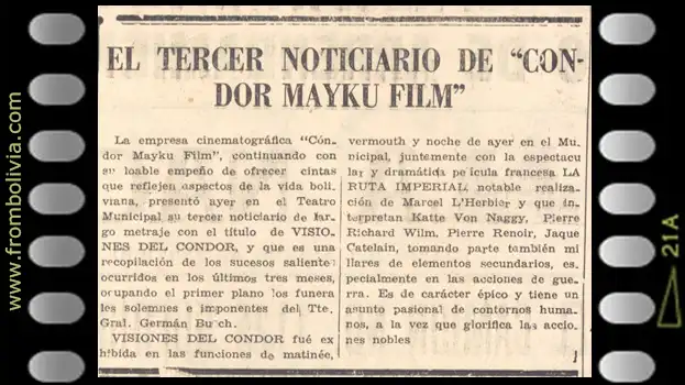 Tercer Noticiario Cóndor Mayku en el Teatro Municipal