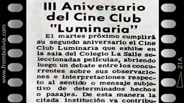 Se funda el Cine Club Luminaria Se funda el Cine Club Luminaria